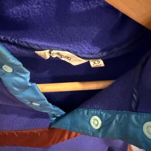 cotopaxi Colorblock Fleece Jacket in Purple with Teal Accents